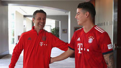 James Rodríguez (r.) absolvierte das komplette Programm