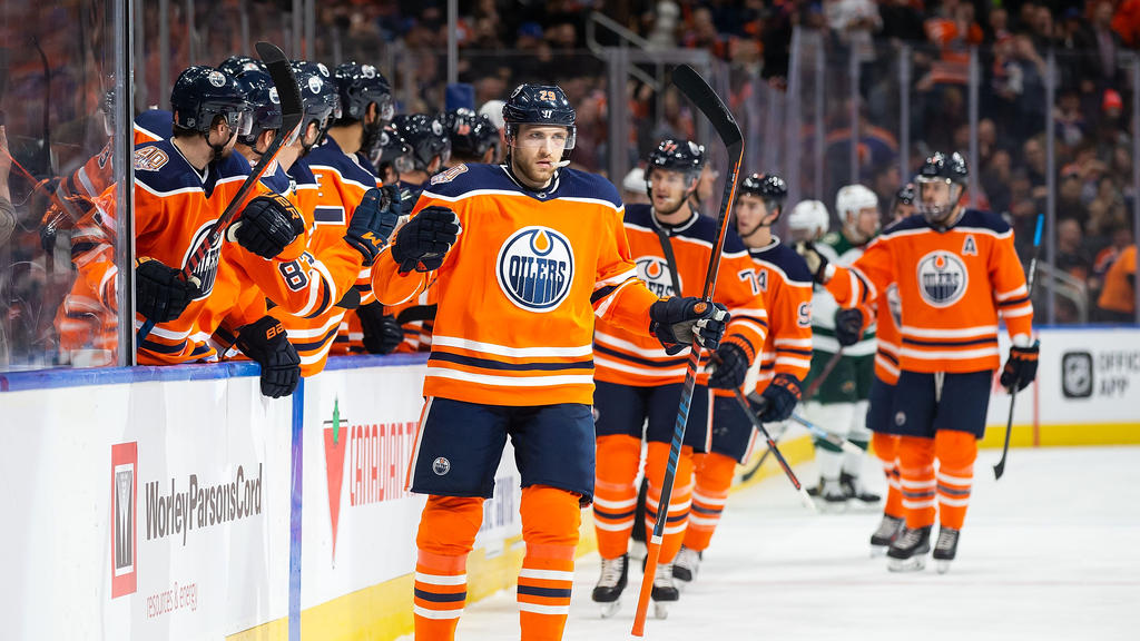 Leon Draisaitl konnte mit den Oilers nur zwischenzeitlich jubeln Leon Draisaitl konnte mit den Oilers nur zwischenzeitlich jubeln