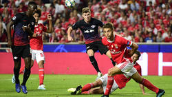 Timo Werner (m.) traf gegen Benfica doppelt