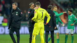 Stellt sich auch nach der 0:5-Pleite gegen Mainz in Bremen der Verantwortung: Werder-Coach Florian Kohfeldt. Foto: Carmen Jaspersen/dpa