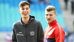 Rudi Völler plant Kai Havertz (l.) für die Europa League ein