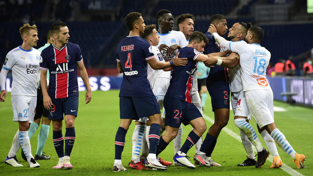 Ligue 1 » News » Five red cards as Marseille beat PSG for first time in