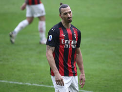 Zlatan en un encuentro de esta camapaña con el Milan.