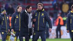 Roger Schmidt (l.) wird beim BVB gehandelt