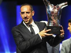 Franck Ribéry wurde in Monaco zu Europas Fußballer des Jahres 2013 gewählt