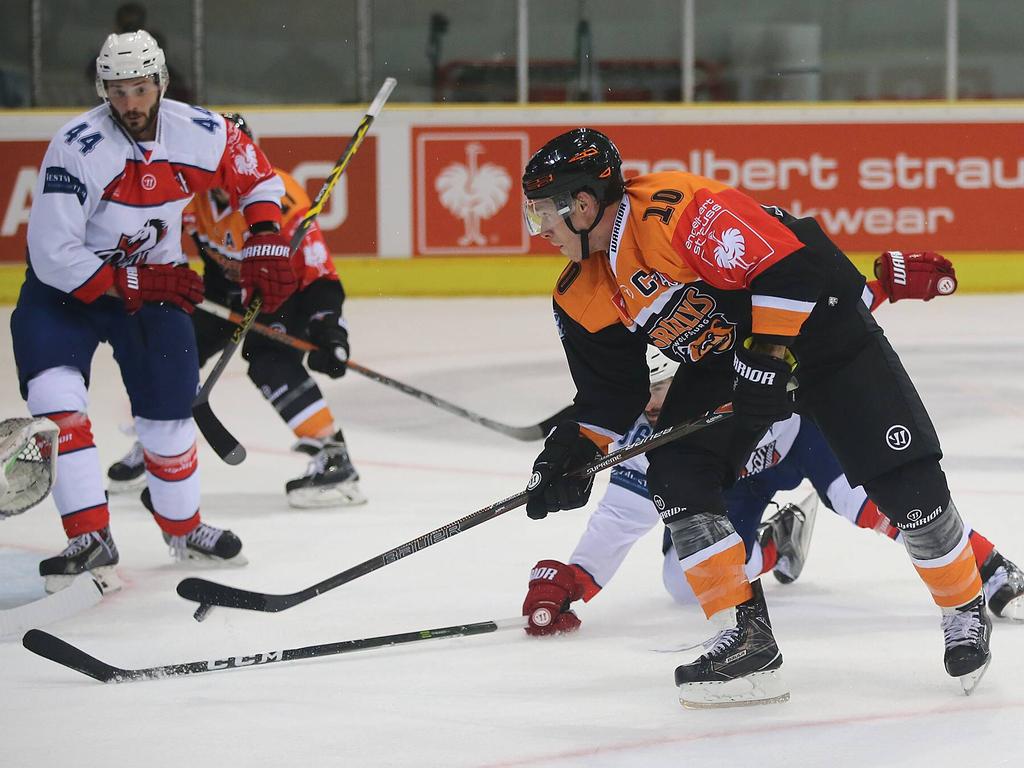 Tyler Haskins (r.) und die Grizzlys stehen vor dem Champions-League-Aus