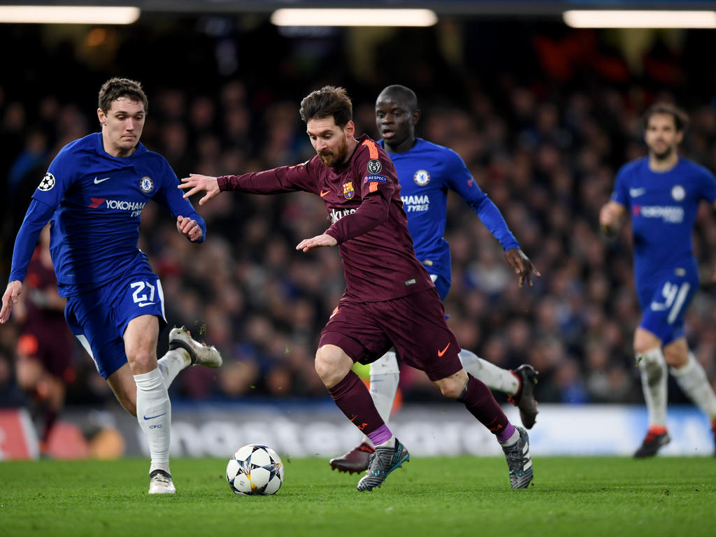 Lionel Messi traf für Barca beim FC Chelsea