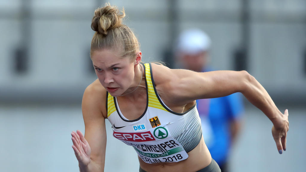 Gina Lückenkämper konzentriert sich auf ihren nächsten Lauf Gina Lückenkämper konzentriert sich auf ihren nächsten Lauf