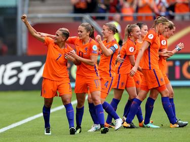 Gracias a un tanto de Shanice Van de Sanden, las neerlandesas ganaron. (Foto: Getty)