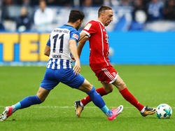 Ribéry se lesionó contra el Hertha en Berlín. (Foto: Getty)