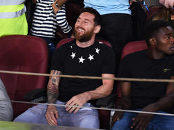 Messi ayer en el Camp Nou.