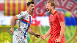 Robert Lewandowski und Harry Kane treffen mit Barca und FC Bayern aufeinander