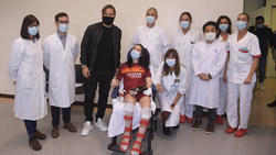 Francesco Totti besucht Unfallopfer in der Klinik