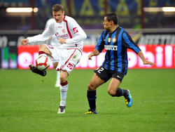 Jürgen Prutsch im Dress von Livorno gegen Inter