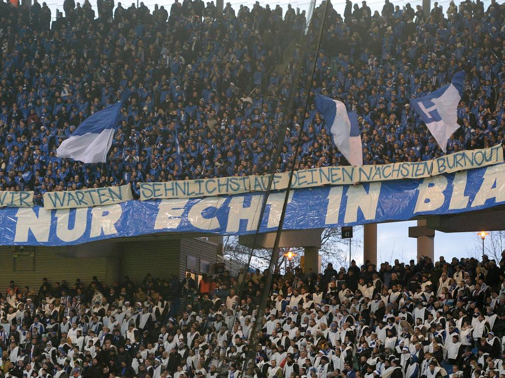 Schlimmes Banner einiger Hertha-Fans