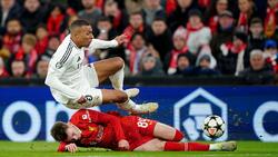 Kylian Mbappe erlebte auch in Liverpool einen gebrauchten Abend