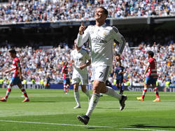 Cristiano marcó cinco goles en la victoria por 9-1 del Madrid contra el Granada. (Foto: Getty)