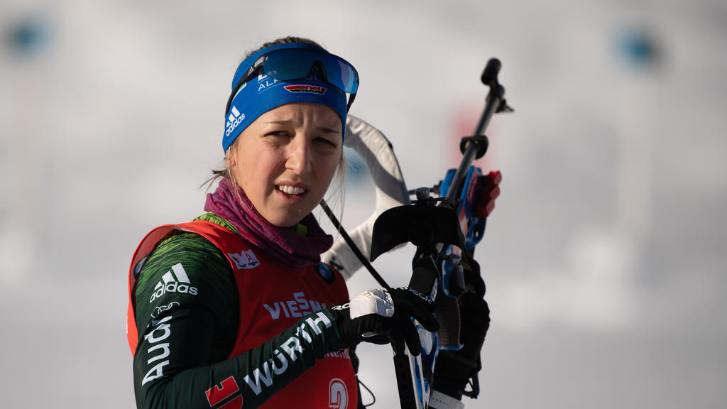 Franziska Preuß enttäuschte genauso wie ihre Biathlon-Kolleginnen Franziska Preuß enttäuschte genauso wie ihre Biathlon-Kolleginnen