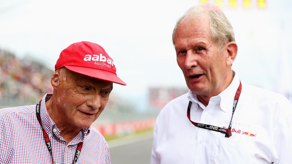 Helmut Marko (re.) hat über Niki Lauda gesprochen Helmut Marko (re.) hat über Niki Lauda gesprochen