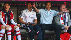 Jürgen Klinsmann (M.) scheiterte 2008/2009 nach nur neun Monaten als Trainer des FC Bayern