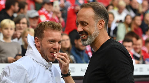 Pellegrino Matarazzo (rechts) und Julian Nagelsmann kennen und schätzen sich
