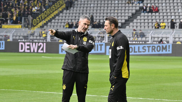 Shad Forsythe hier mit BVB-Co-Trainer Robert Kovac