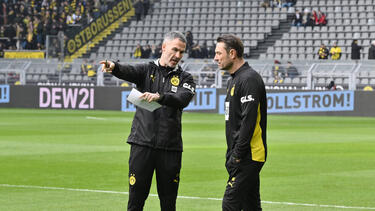 Shad Forsythe hier mit BVB-Co-Trainer Robert Kovac