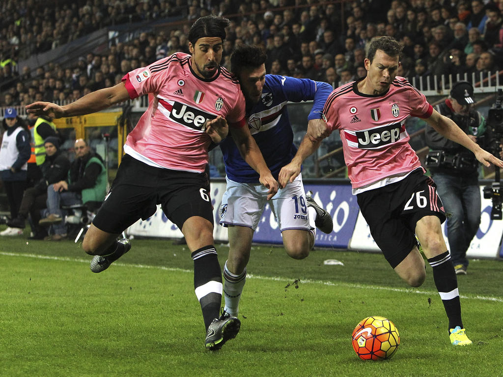 Sami Khedira (l.) traf für Juventus zum 2:0