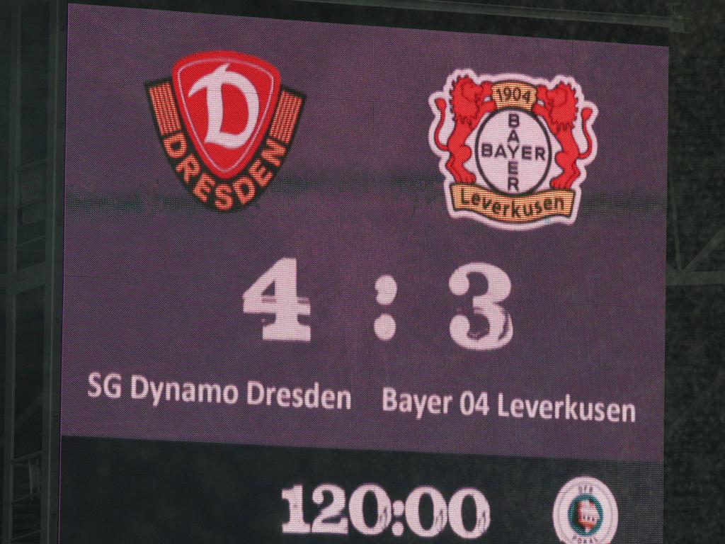 2011 schaltete Dynamo Dresden sensationall Bayer Leverkusen aus