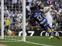 Benzema hizo el único gol del encuentro con la cabeza. (Foto: Getty)