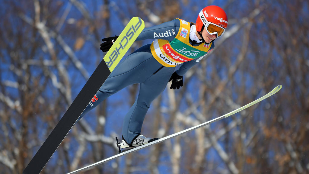 Katharina Althaus landete im achten Springen zum fünften Mal auf dem Treppchen Katharina Althaus landete im achten Springen zum fünften Mal auf dem Treppchen