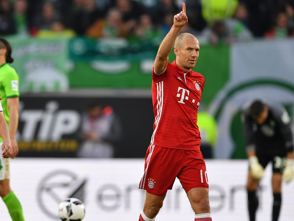 Arjen Robben trug mit einem Tor zum Sieg in Wolfsburg bei