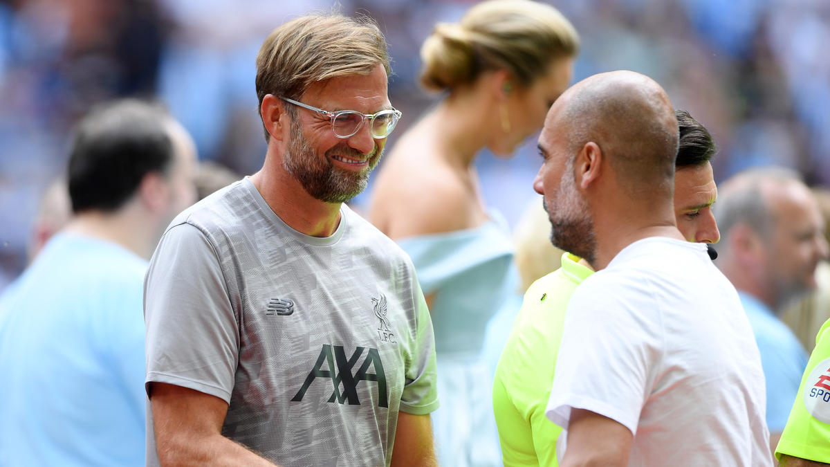 Klopp und Guardiola kennen sich noch aus gemeinsamen Bundesliga-Zeiten Klopp und Guardiola kennen sich noch aus gemeinsamen Bundesliga-Zeiten