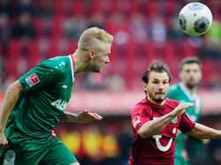 Kevin Vogt (l.) spielte zwei Jahre für den FC Augsburg