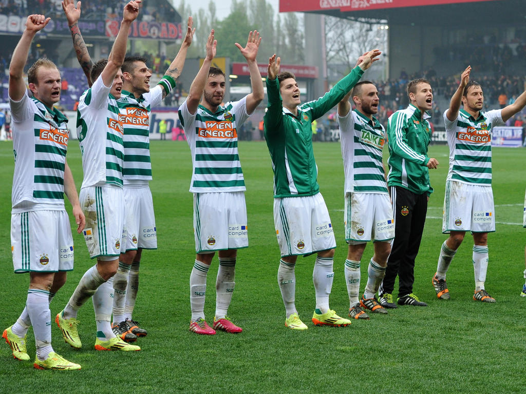 Nach dem 1:0 in der Generali Arena bleibt der SK Rapid in der Saison 2013/2014 ohne Derby-Niederlage