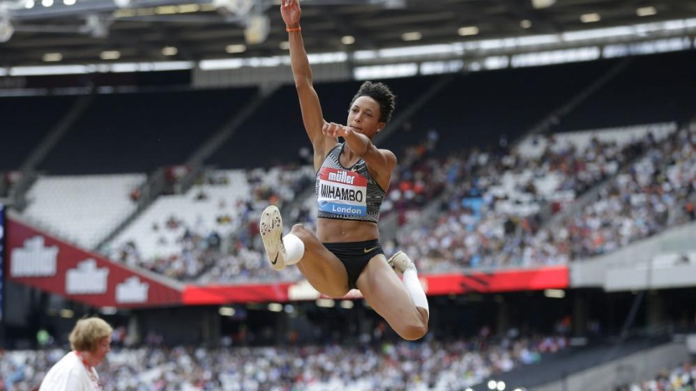 Mihambo sprang 7,11m Mihambo sprang 7,11m