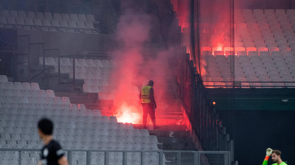 Das Hinspiel zwischen Marseille und Eintracht Frankfurt wurde von Ausschreitungen überschattet