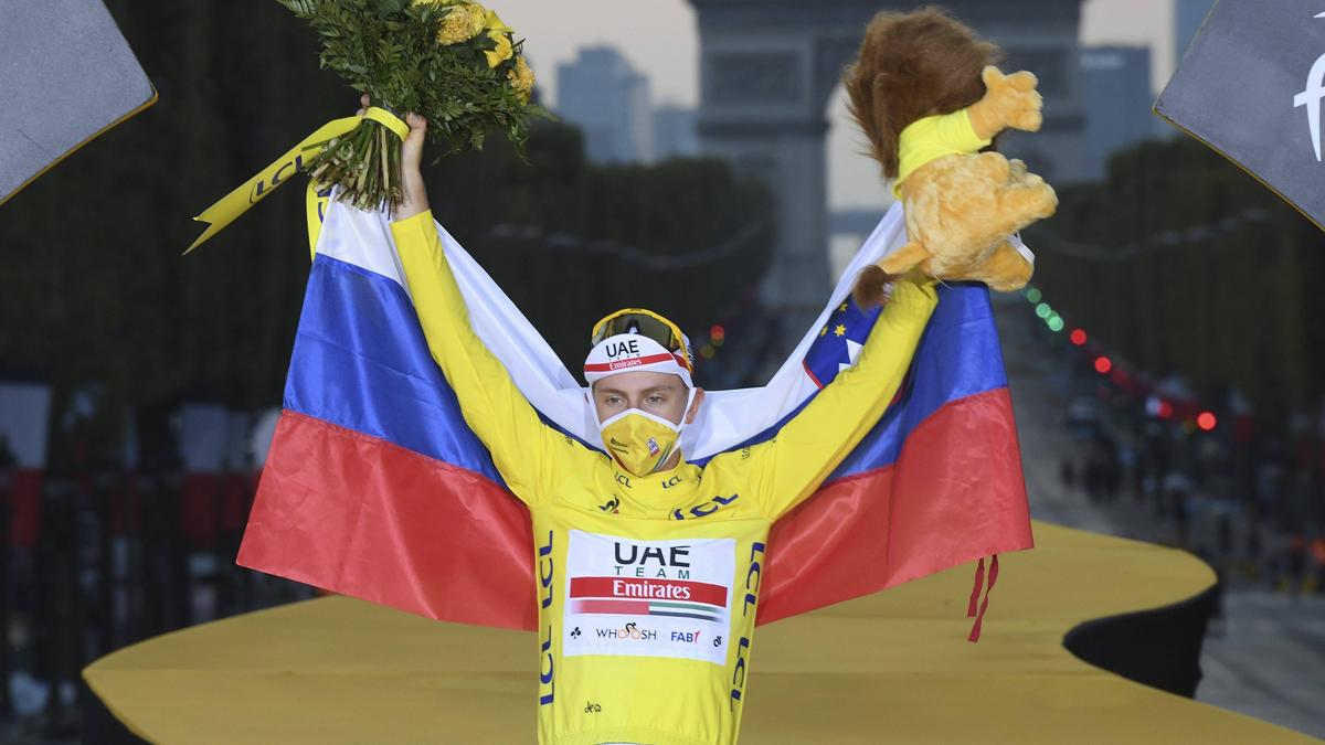 Tadej Pogacar gewann die Tour de France 2020 Tadej Pogacar gewann die Tour de France 2020