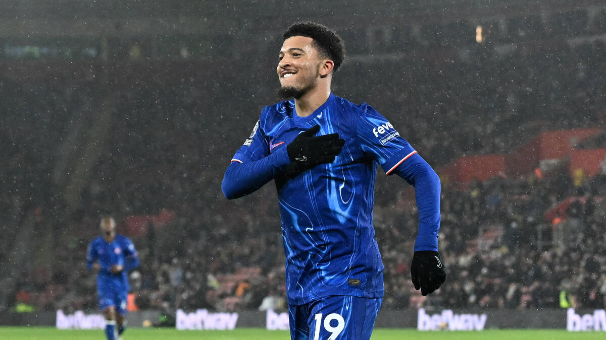 Jadon Sancho hat sein erstes Tor für den FC Chelsea erzielt