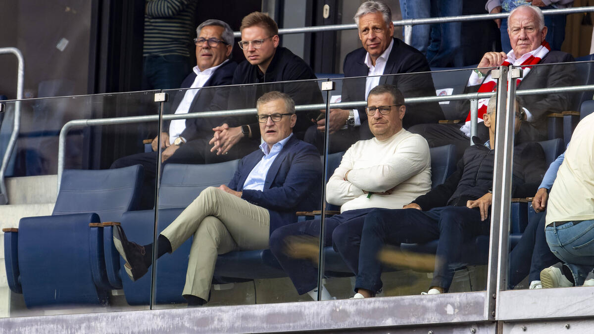 Gemeinsam im Bayern-Vorstand: Jan-Christian Dreesen (v.l.) und Max Eberl (v.r.)