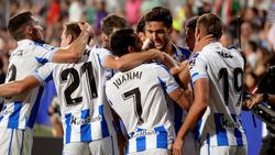 Los jugadores de la Real Sociedad celebran el gol decisivo de Merino. (Foto: Imago)