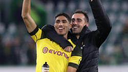 BVB-Duo Achraf Hakimi (l.) und Paco Alcácer spricht über mögliche gemeinsame Zeit bei Real Madrid