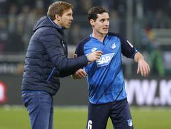 Sebastian Rudy (r.) ist der verlängerte Arm von Hoffenheim-Coach Julian Nagelsmann
