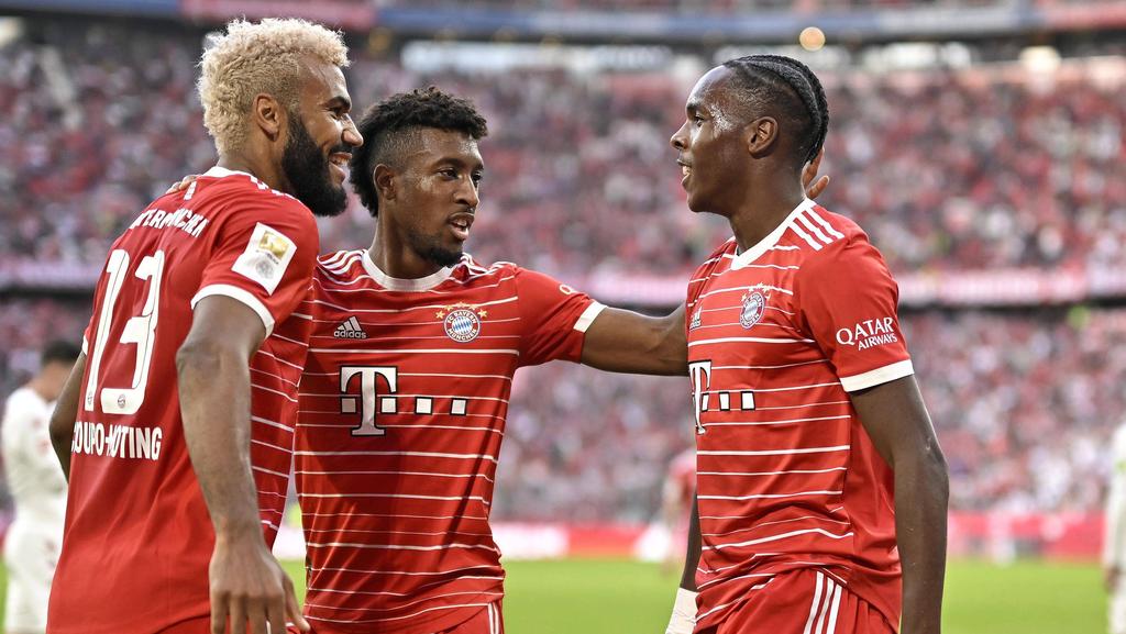 Eric Maxim Choupo-Moting (l.) und Mathys Tel (r.) könnten bald nebeneinander stürmen Eric Maxim Choupo-Moting (l.) und Mathys Tel (r.) könnten bald nebeneinander stürmen