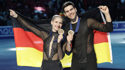 Bronze für Minerva Hase und Nikita Volodin bei der Eiskunstlauf-WM