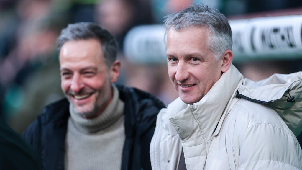 Tarek Brauer (l.) ist Geschäftsführer Personal und Organisation bei Werder Bremen