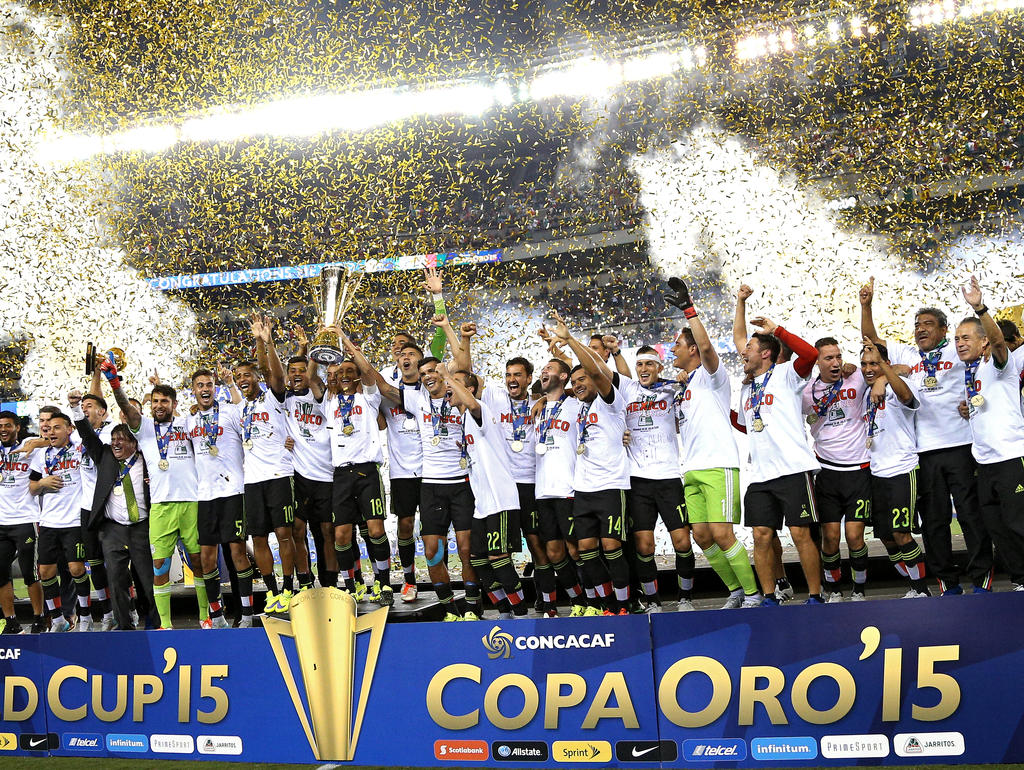 Mexiko feiert den Gewinn des Gold Cups 2015