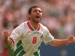 Hristo Stoichkov con la camiseta de Bulgaria en el Mundial de 1994. (Foto: Getty)