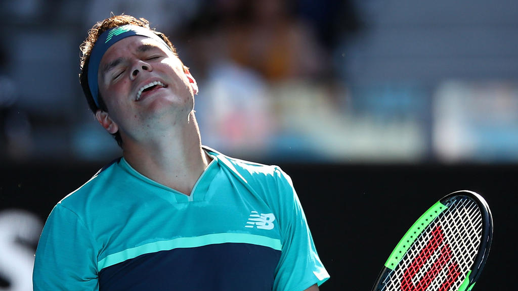 Milos Raonic ist bei den Australian Open ausgeschieden Milos Raonic ist bei den Australian Open ausgeschieden