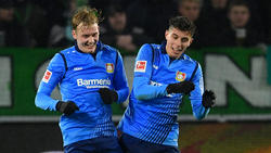 Julian Brandt (l.) und Kai Havertz sollen bei Bayer bleiben